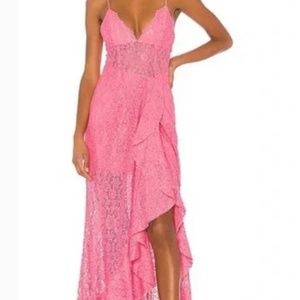 NBD Pink lace dress